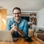 Smiling man who works in the IT Department